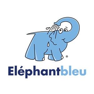 Logo elephant bleu