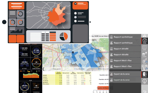 Visuel Analyzer Online l'application de géomarketing