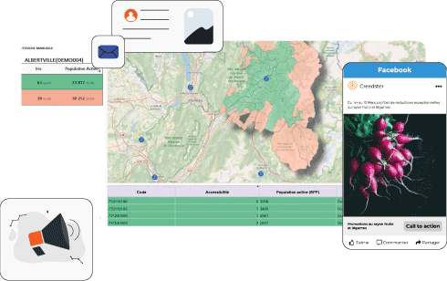 besoin application section campagnes géomarketing marketing