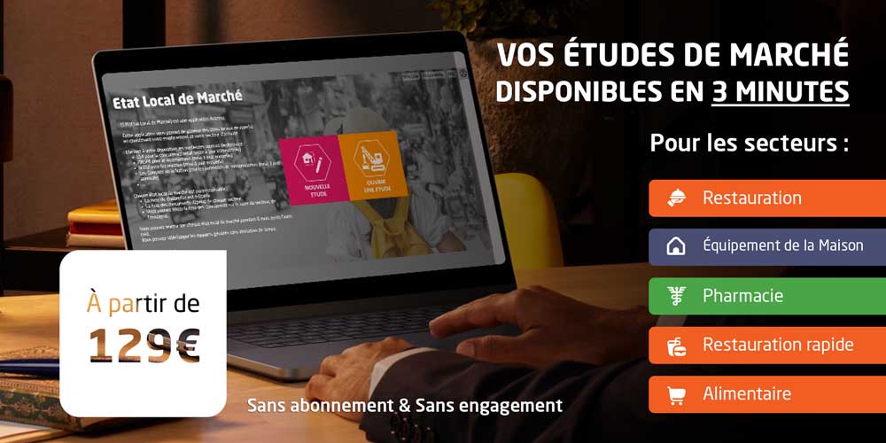 étude de marché secteur alimentaire restauration rapide pharmacie et équipement de la maison restauration